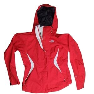 The North Face Women's Red Waterproof Removeable Hooded Rain Jacket - Size‎ M